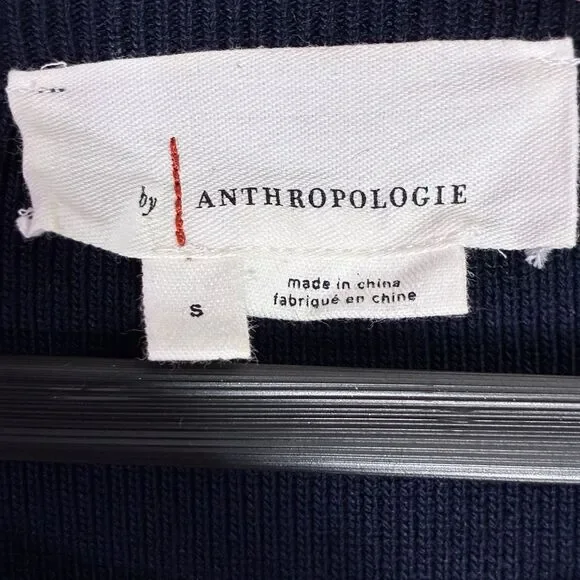 Black and Blue Striped Women's Top - Picture 4 of 6